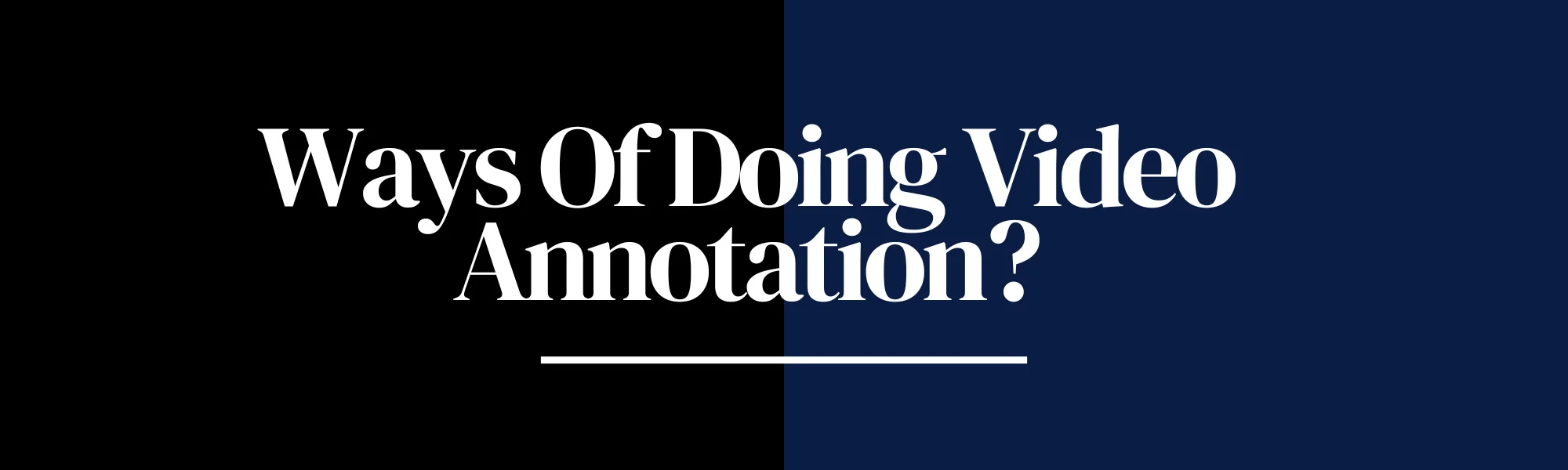 Video Annotation Services